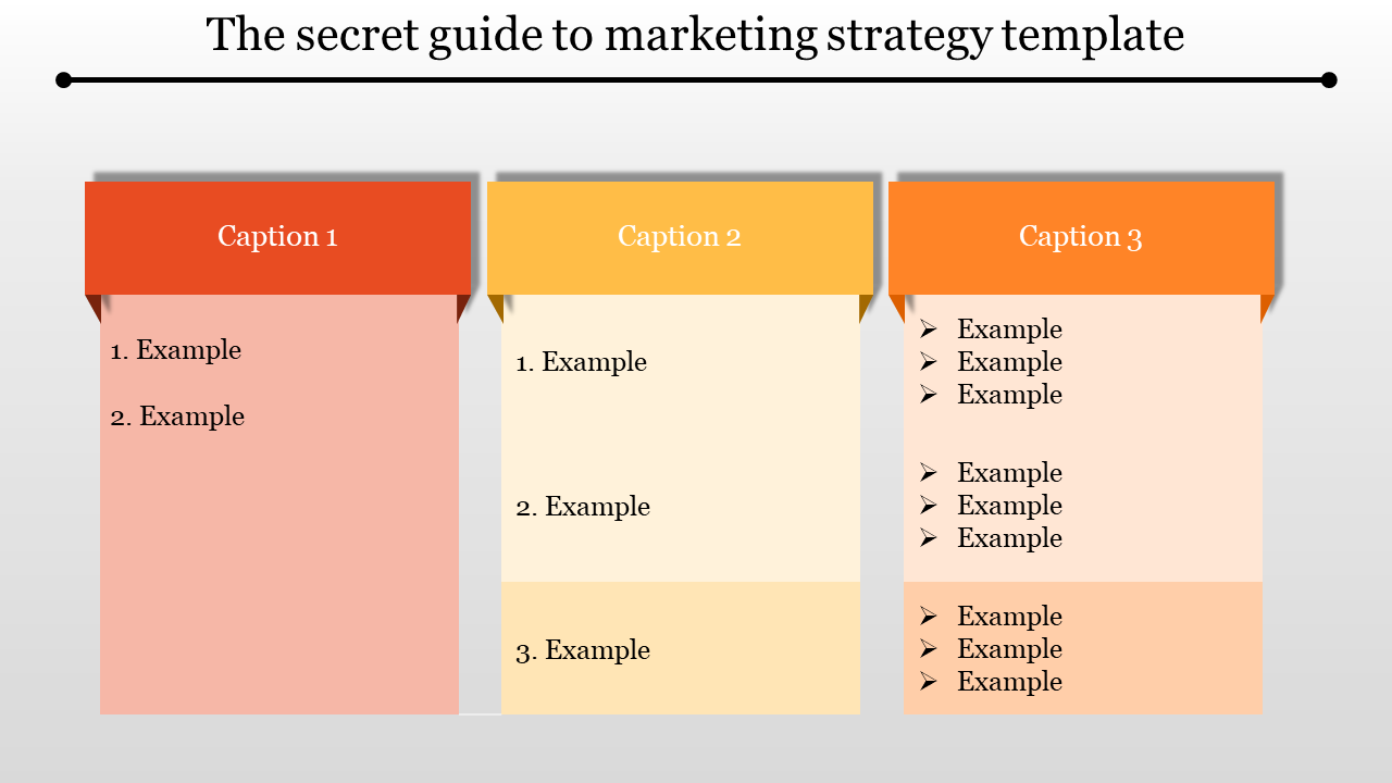 Free - Best Marketing Strategy Template Slide Design-Three Node